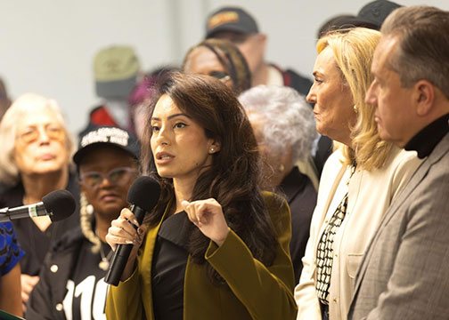 Senator Perez Speaking