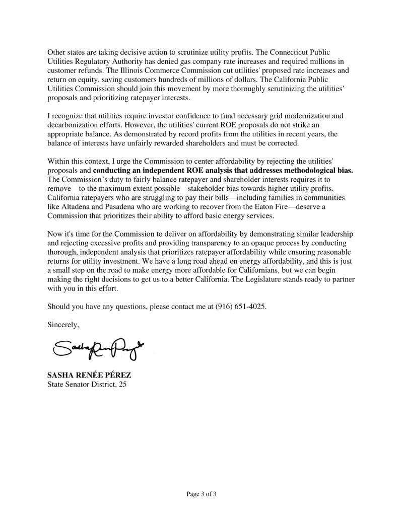 Sen. Perez letter to CPUC page 3