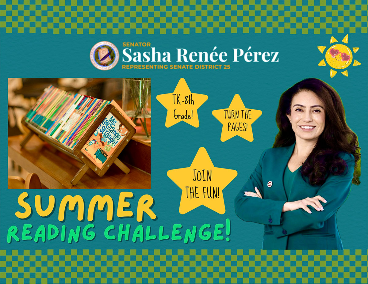 Senator Perez's Summer Reading Challenge